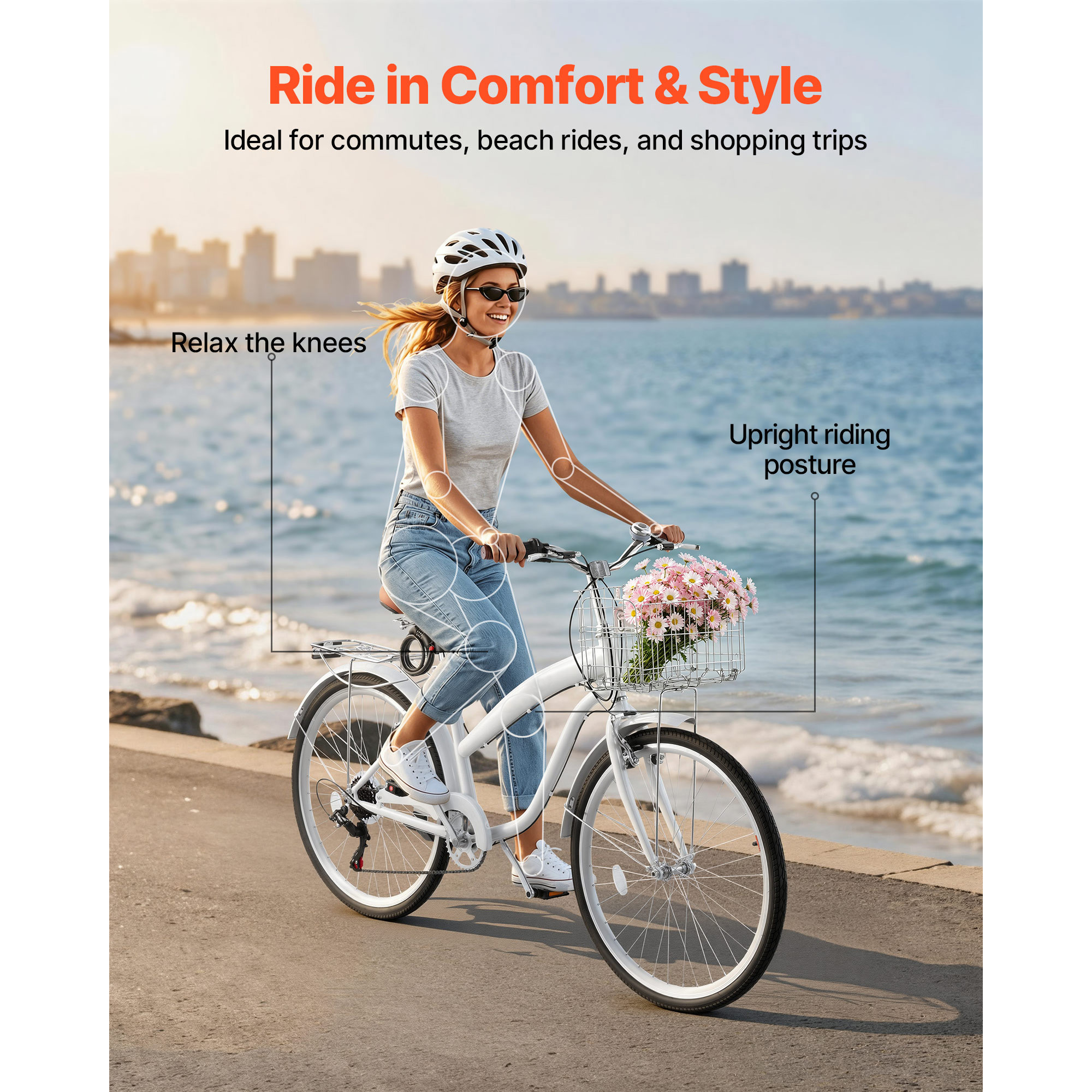 Women Bike, 26 In Beach Cruiser Bike